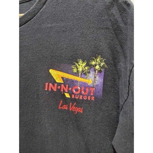 IN-N-OUT LOT OF 2 SHORT SLEEVE T-SHIRT WHITE SIZE LARGE BLACK LAS VEGAS SIZE XL - Picture 9 of 16